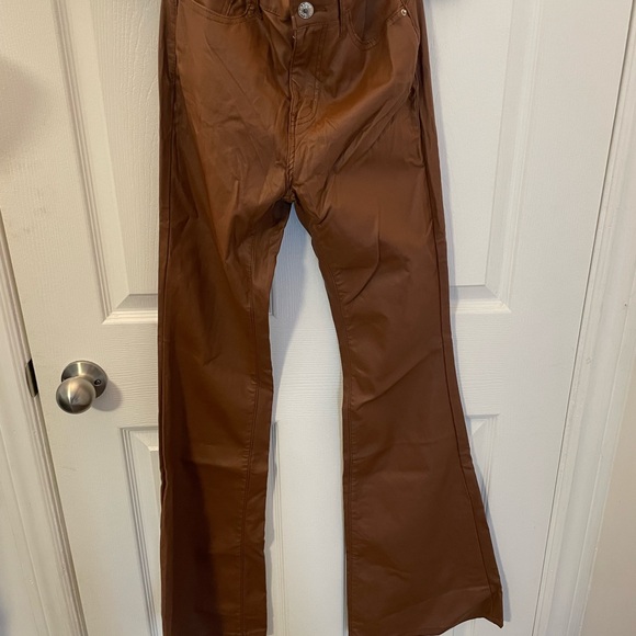 SHEIN Tall Women's Fashion Solid Color Slim Fit Flared Pants - Picture 4 of 7